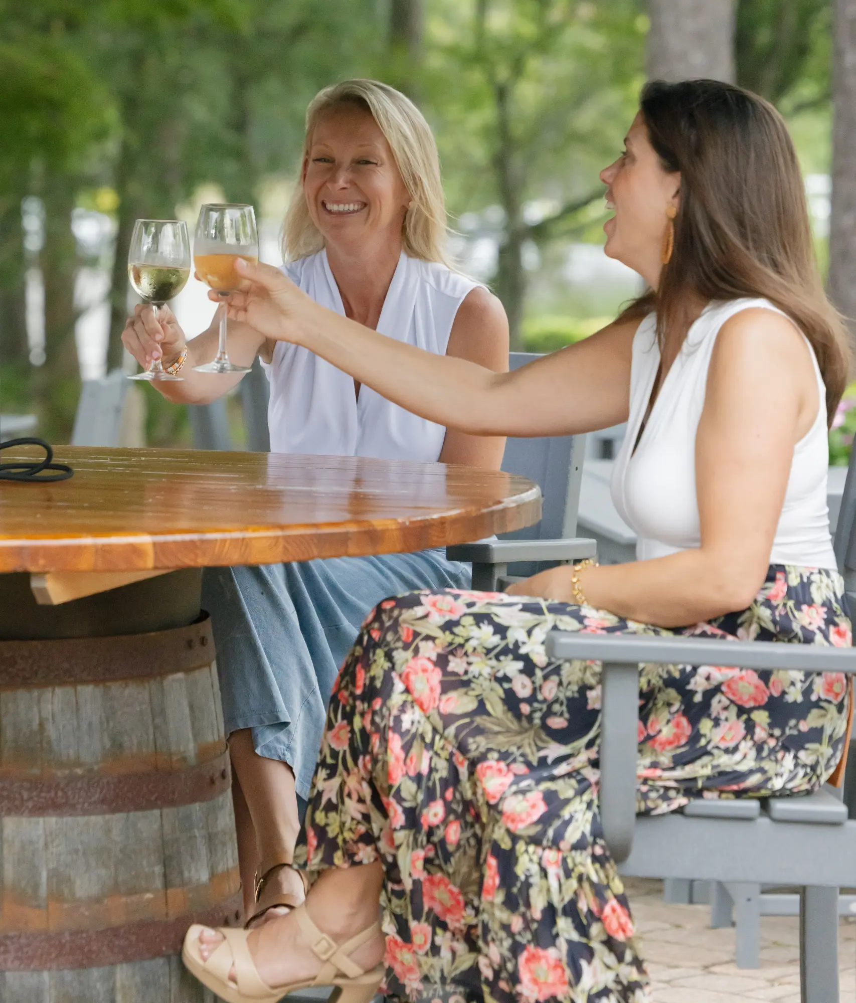 Guests enjoying drinks outdoors at LBI National